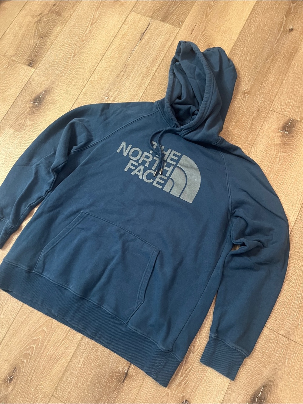 The North Face - Blue/Teal Logo Pullover Hoodie, Size L, Good Condition! - Picture 2 of 10